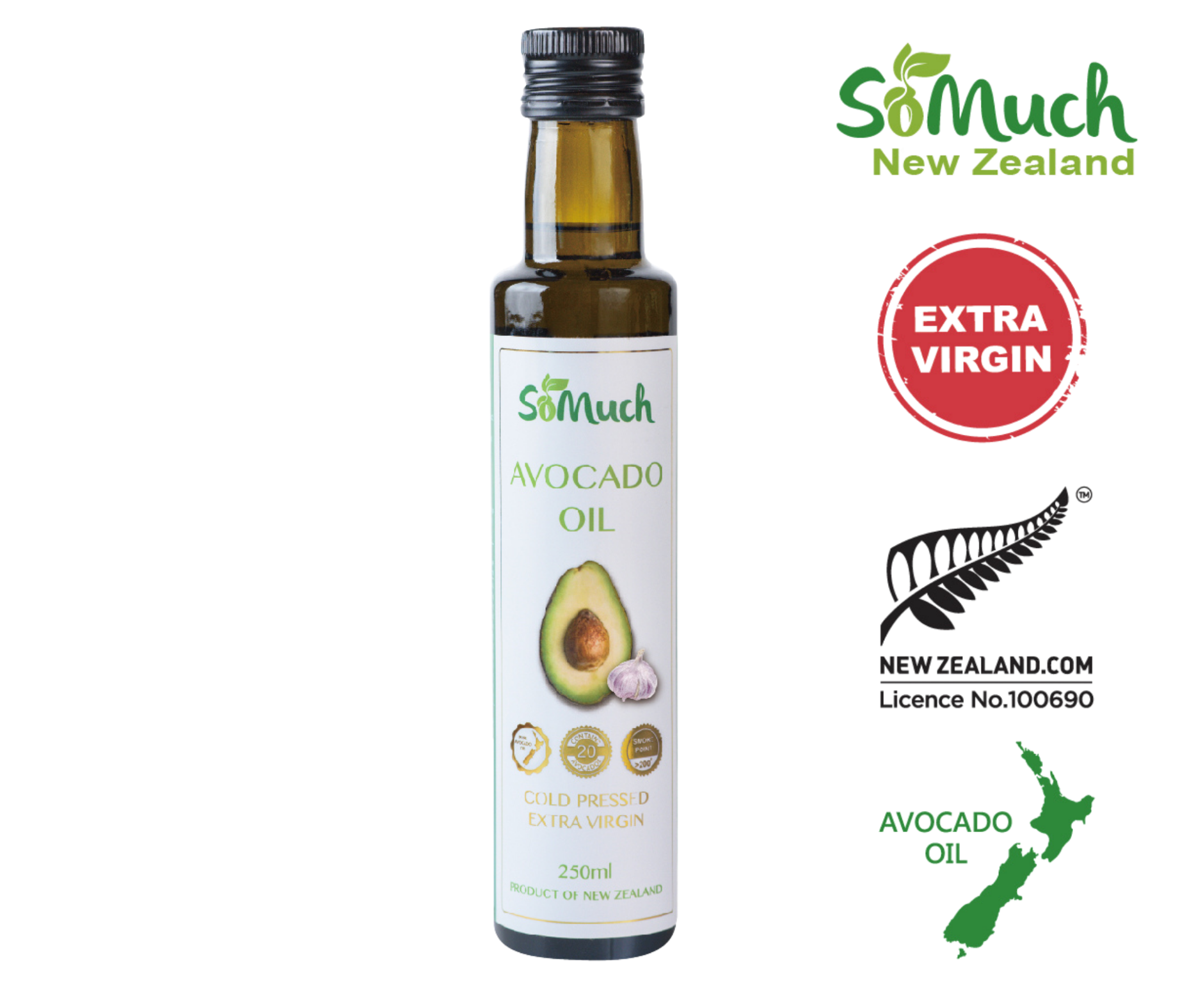 《Somuch》頂級冷壓初榨蒜香風味酪梨油-250ml