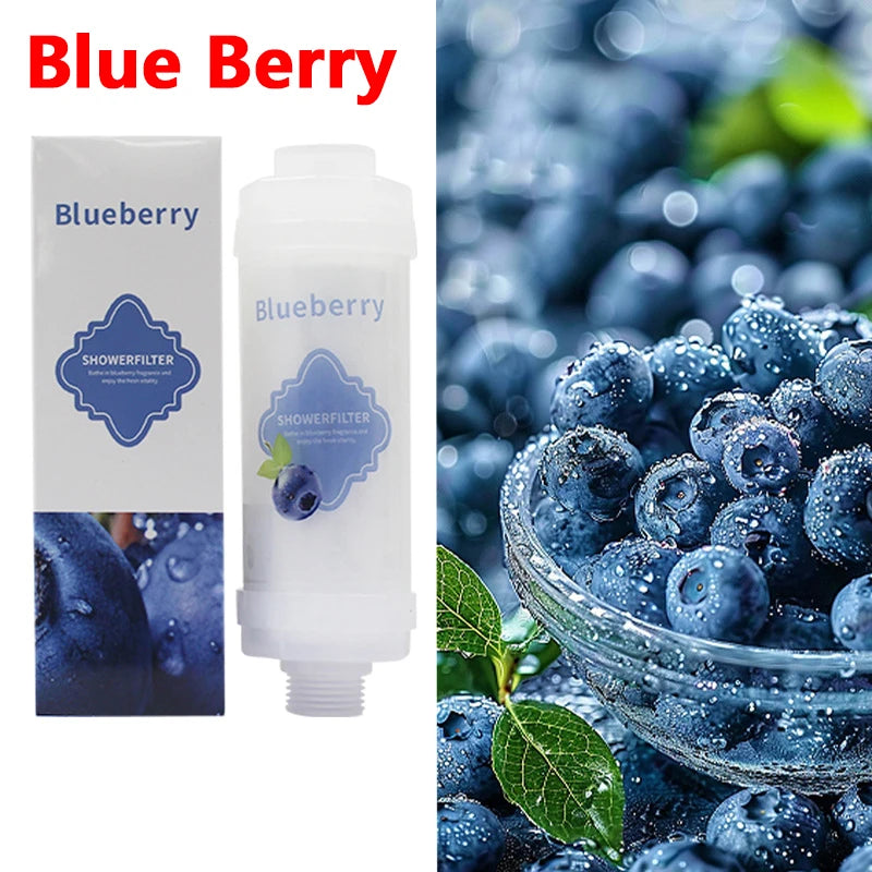 Blue Berry Shower Filter - Soften Water & Improve Hair and Skin