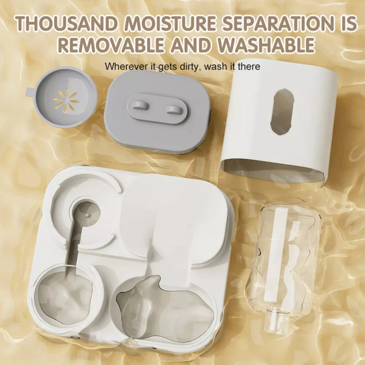 2In1 Pet Auto Food Feeder For Cat & Dog With Water Fountain Drink Bowl 3.3L