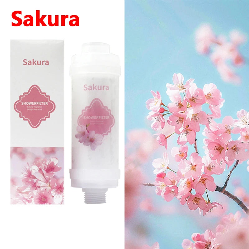 Sakura Shower Filter - Soften Water & Improve Hair and Skin